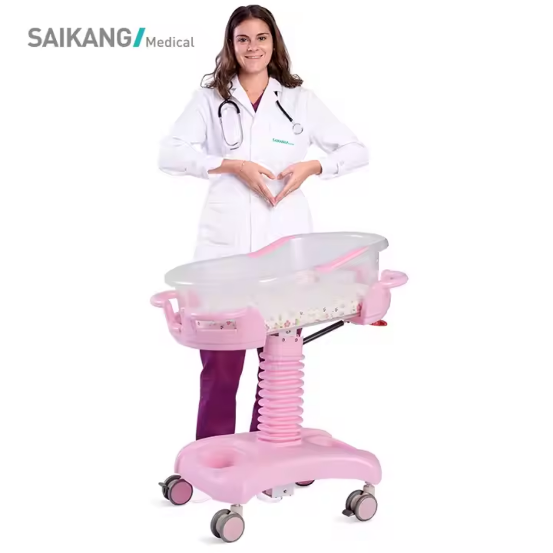 Cuna de neonato rosa Manwell