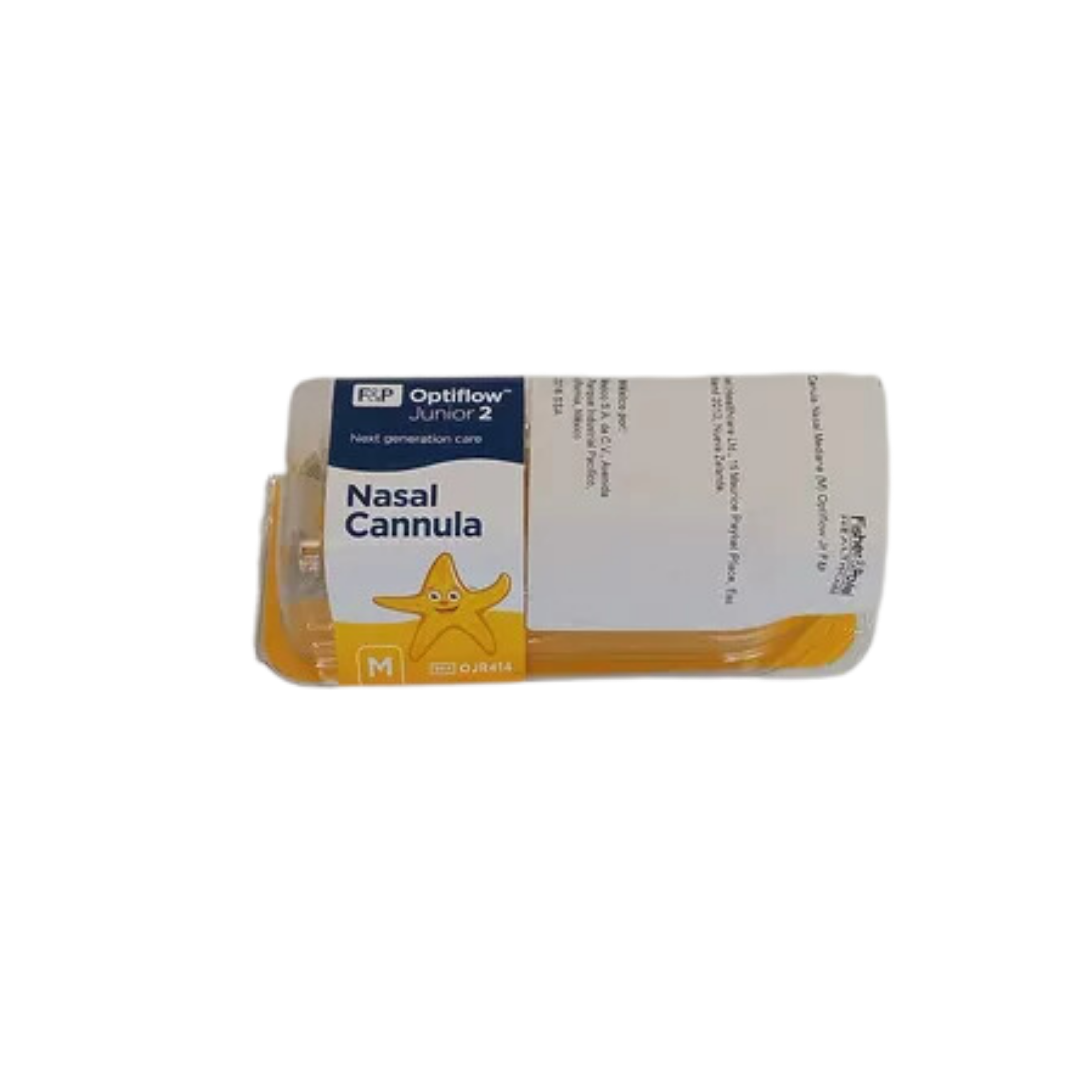OJR414| Cánula Nasal Alto Flujo Junior 2 talla M (Amarilla) Fisher & Paykel