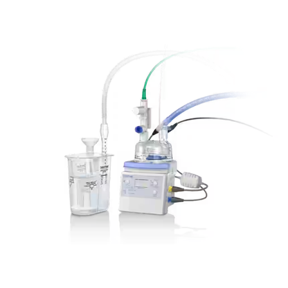 Sistema CPAP de burbuja para bebés que incluye circuito respiratorio calentado por inspiración con cámara de alimentación automática, colector de presión y generador de CPAP Fisher & paykel